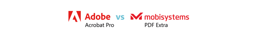 Adobe Acrobat Pro and PDF Extra Comparison
